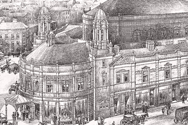 Original artists impression of the Victoria Theatre.
