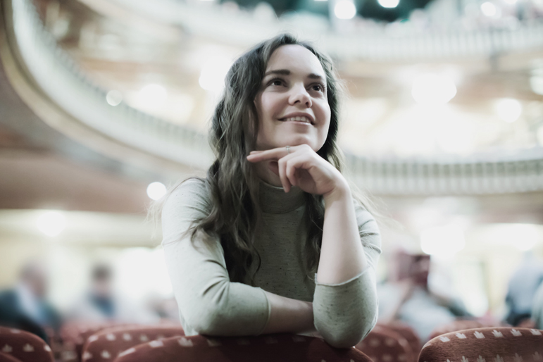 Person in theatre