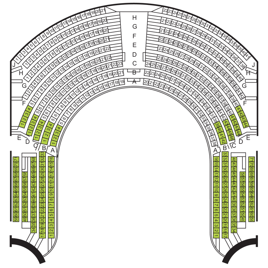 Balcony seating plan