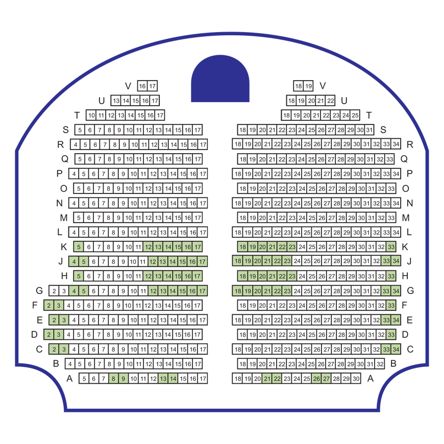 Stalls seating plan